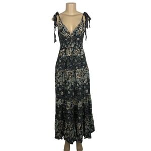 Free People | Dresses | Free People Bluebell Mixed Floral Cotton Maxi Dress  In Warm Combo | Poshmark